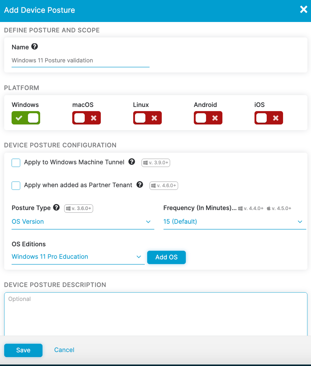 Configuring Device Posture Profile in Zscaler Private Access (ZPA)